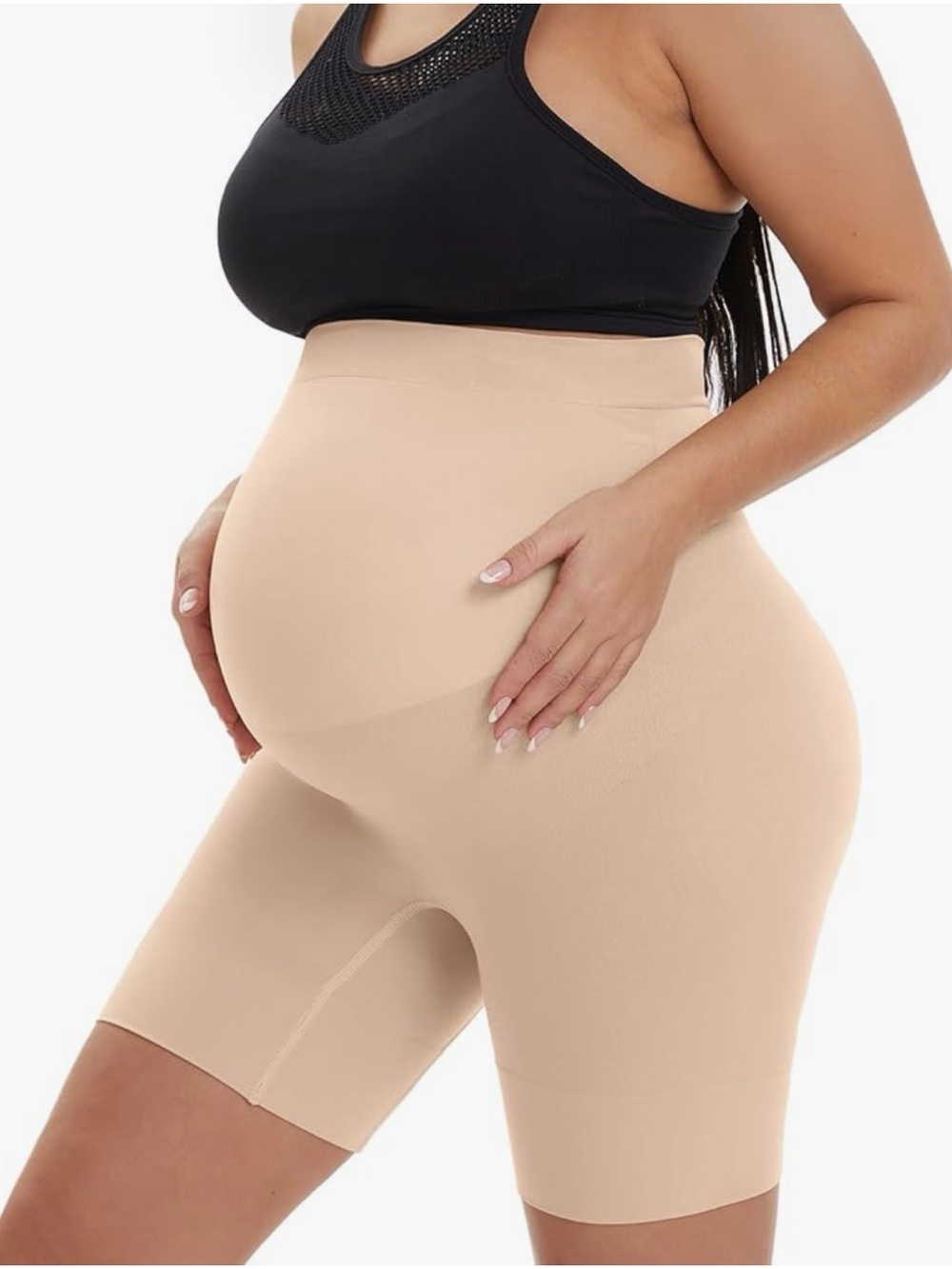 Seamless Nude Maternity Shaping Shorts